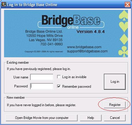 sign into bridge base online